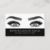 Carte De Visite Brosses et cils Microblading, Extensions Eyelash (Devant)