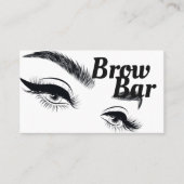 Carte De Visite Brosses et cils Microblading, Extensions Eyelash (Devant)