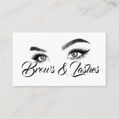 Carte De Visite Brosses et cils Microblading, Extensions Eyelash (Devant)