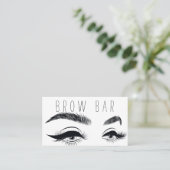 Carte De Visite Brosses et cils Microblading, Extensions Eyelash (Debout devant)