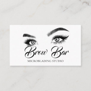 Carte De Visite Brosses et cils Microblading, Extensions Eyelash