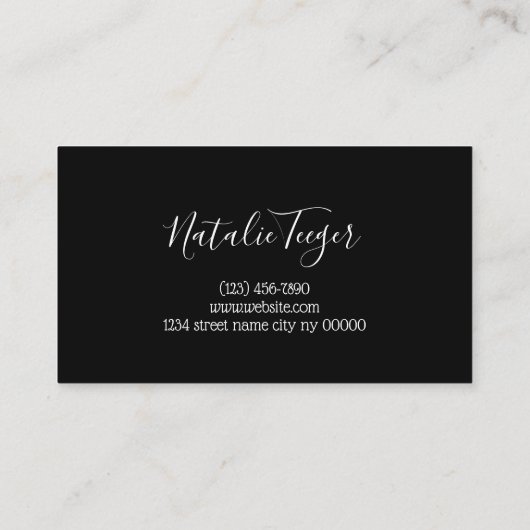 Carte De Visite Brosses et cils Microblading, Eyelash Extensions B (Dos)