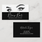 Carte De Visite Brosses et cils Microblading, Eyelash Extensions B (Devant / Derrière)