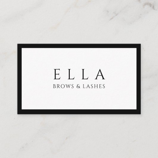 Carte De Visite Brosses et cils Salon Lash Extensions (Devant)