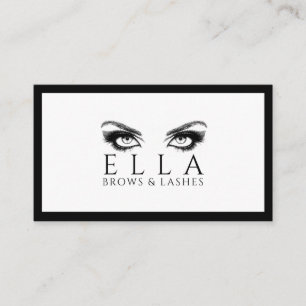 Carte De Visite Brosses et cils Salon Lash Extensions