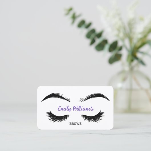 Carte De Visite Brosses Lashes Microblading (Debout devant)