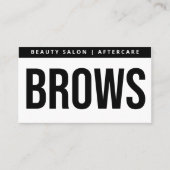 Carte De Visite Brosses modernes - Fiche d'instructions sur le sou (Devant)