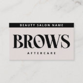 Carte De Visite Brosses roses modernes - Instructions de lancement (Devant)