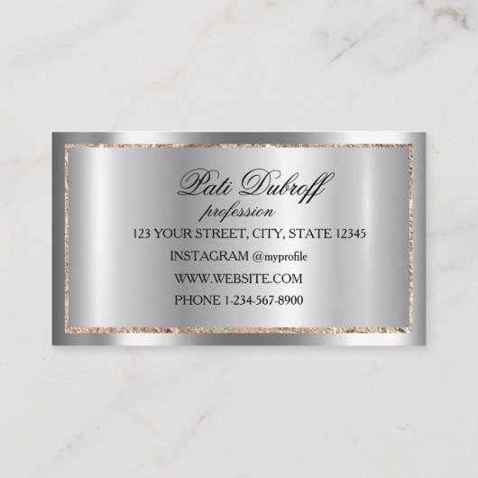 Carte De Visite Brosses ULM Microblading Henna Salon (Dos)