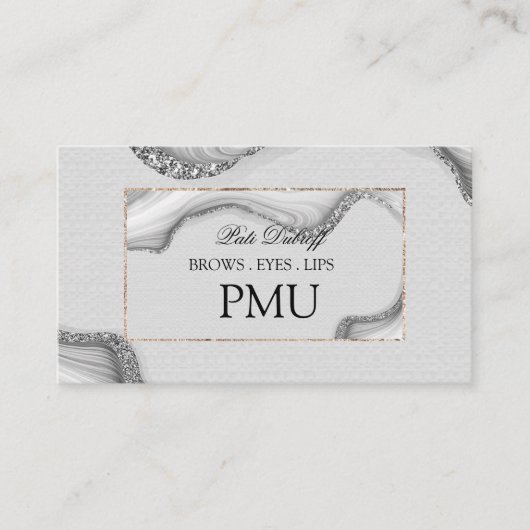 Carte De Visite Brosses ULM Microblading Henna Salon (Devant)