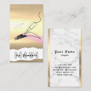 Carte De Visite Brosses ULM Microblading Henna Salon