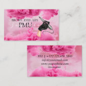 Carte De Visite Brosses ULM Microblading Henna Salon (Devant / Derrière)