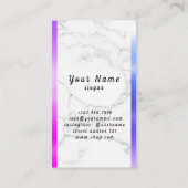 Carte De Visite Brosses ULM Microblading Henna Salon (Dos)