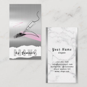 Carte De Visite Brosses ULM Microblading Henna Salon
