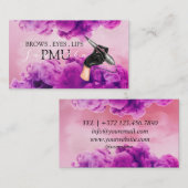 Carte De Visite Brosses ULM Microblading Henna Salon (Devant / Derrière)