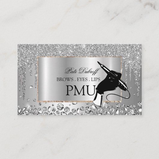 Carte De Visite Brosses ULM Microblading Henna Salon (Devant)