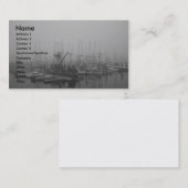 Carte De Visite Brouillard dans le port (Devant / Derrière)