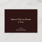 Carte De Visite Brouillard mystique sur l'ATC de marais (Dos)