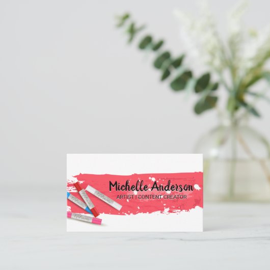 Carte De Visite Brouillon d'art (Debout devant)