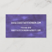 Carte De Visite Brouillon violet | Royal Violet Modern Splatter (Dos)