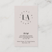Carte De Visite Brow Lamination Aftercare Modern Logo Cream (Dos)