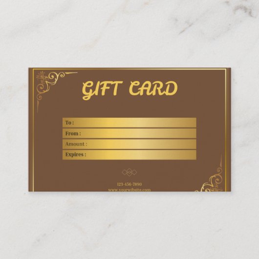 Carte De Visite brown (Devant)