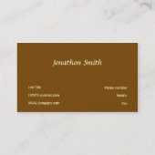 Carte De Visite Brown (Dos)