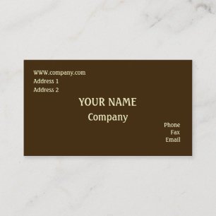 Carte De Visite Brown