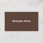 Carte de visite Brown (013) (Dos)