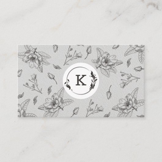 Carte de visite Brown botanique moderne (Devant)