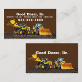 Carte de visite Brown Bull Dozer (Devant / Derrière)