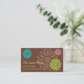 Carte de visite Brown de flower power (Debout devant)