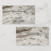 Carte de visite Brown de granit (Devant / Derrière)