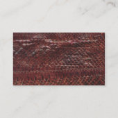 Carte de visite Brown de peau de serpent (Dos)
