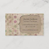 Carte de visite Brown de profil de pois de sac de (Dos)