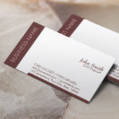 Carte de visite Brown du génie civil