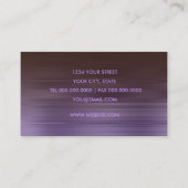 Carte de visite Brown et violet (Dos)