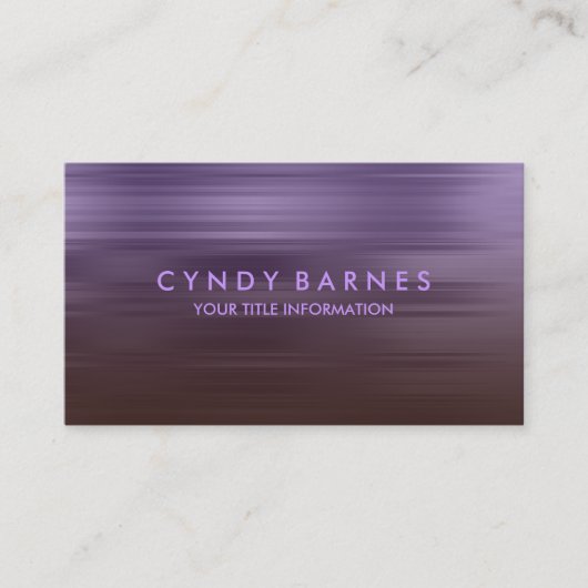 Carte de visite Brown et violet (Devant)