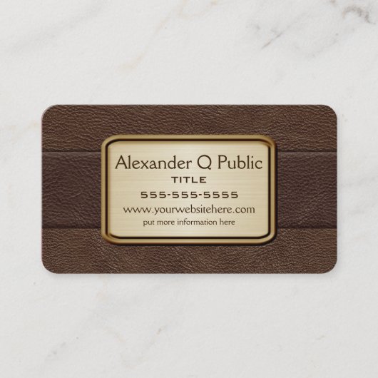 Carte De Visite Brown exécutif (Devant)