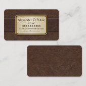 Carte De Visite Brown exécutif (Devant / Derrière)