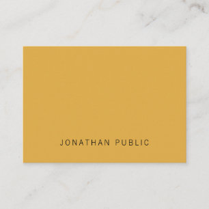 Carte De Visite Brown Jaune tendance Élégant Simple Moderne Modèle