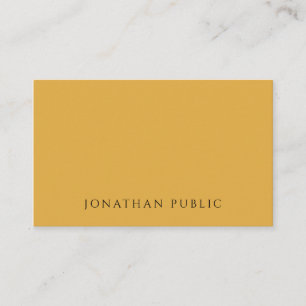 Carte De Visite Brown Jaune tendance Rouge Moderne Élégant Simple
