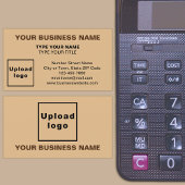 Carte de visite Brown léger style centré