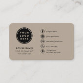 Carte De Visite Brown Logo (Devant)