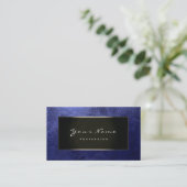 Carte De Visite Brown Manager Blogger Champagne Gold Leather Navy (Debout devant)