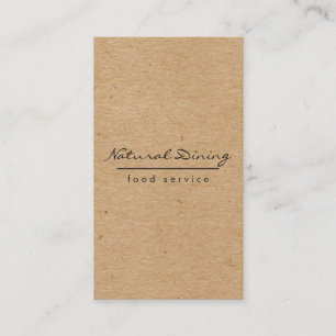 Carte De Visite Brown minimaliste naturel
