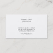 Carte De Visite Brown minimaliste naturel (Dos)