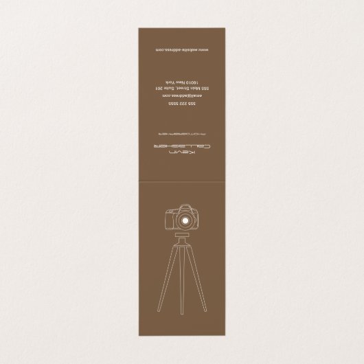 Carte de visite Brown moderne professionnel (Extérieur déplié)