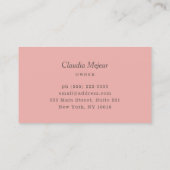 Carte De Visite Brown moderne simple boulon au chocolat (Dos)