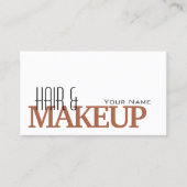 Carte De Visite Brown rouge blanc moderne simple et professionnel (Devant)